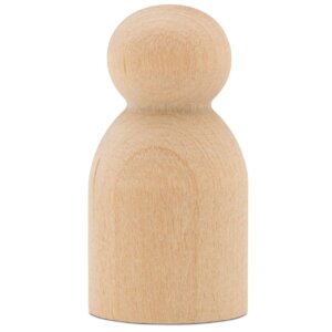 1-1/8″ Baby Wood Peg People Piece 1-1/8" Baby Wood Peg People Piece