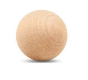 1.25" Round Wood Ball