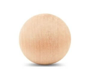 1.75" Round Wood Ball