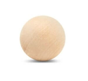 1.5" Round Wood Ball