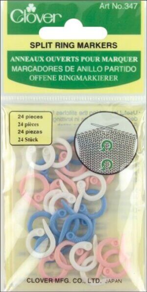 Clover Split Ring Markers-24/Pkg Clover Split Ring Markers-24/Pkg