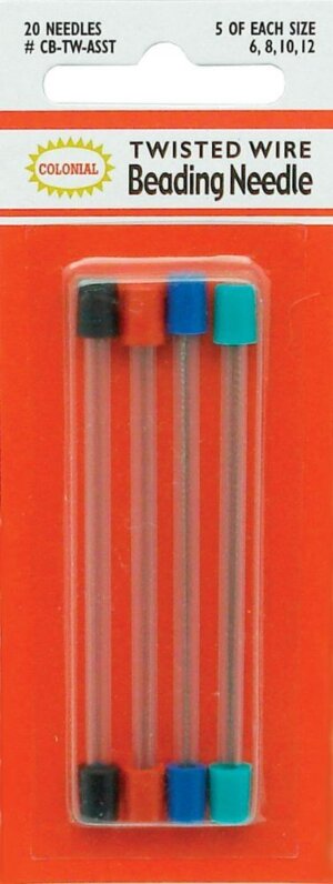 Colonial Needle Twisted Wire Beading Needles-Size 6/12 20/Pkg
