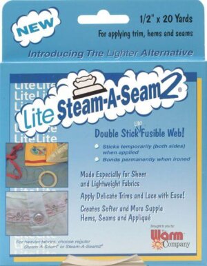 Warm Company Lite Steam-A-Seam 2 Fusible Web Tape-.5"X20yd