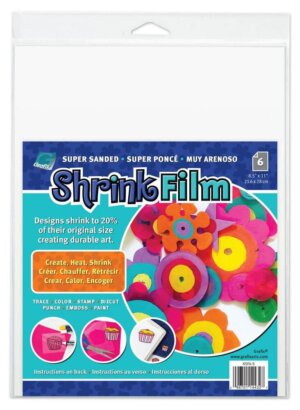 Shrink Film 8.5″X11″ 6/Pkg-Super Sanded Shrink Film 8.5"X11" 6/Pkg-Super Sanded