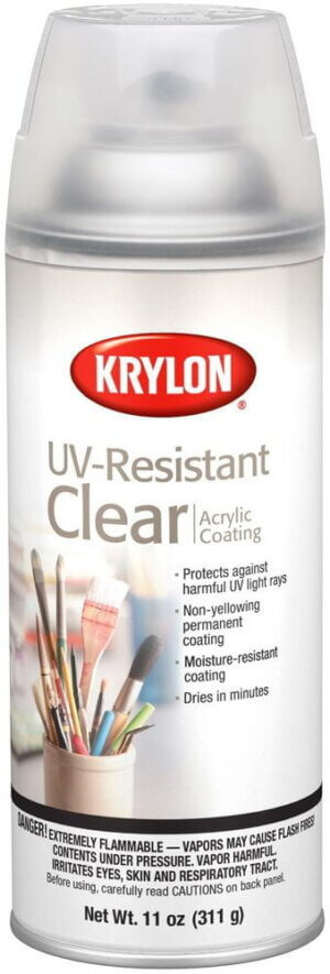 Krylon UV-Resistant Acrylic Coating Aerosol Spray 11oz-Clear