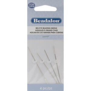 Beadalon - Big Eye Beading Needles 4/Pkg-2.25"