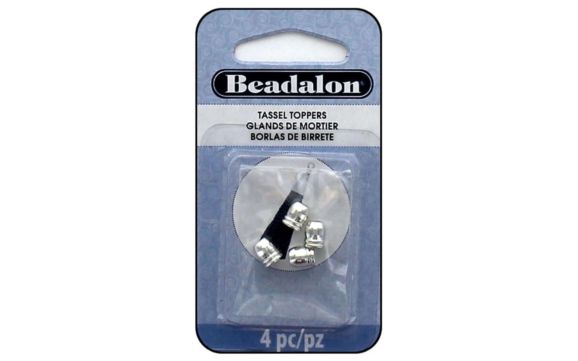Beadalon Tassel Topper 2 Line Rnd 1.6mm Slv Pl 4pc Beadalon Tassel Topper 2 Line Rnd 1.6mm Slv Pl 4pc