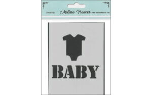 Melissa Frances Stencil 3x4" Baby T-Shirt