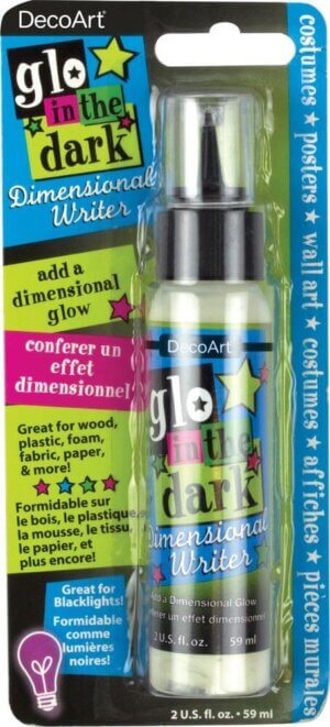 Glo-In-The-Dark Dimensional Paint Writer 2oz-2oz Glo-In-The-Dark Dimensional Paint Writer 2oz-2oz