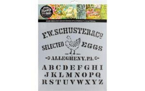 Cathe Holden Inspired Barn Stencil 12" Eggs