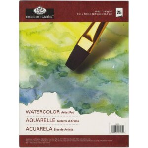 essentials(TM) Watercolor Artist Paper Pad 9″X12″-25 Sheets essentials(TM) Watercolor Artist Paper Pad 9"X12"-25 Sheets