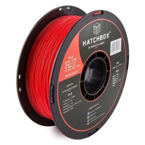 Red 1.75mm PLA 3D Printer Filament, 1 KG Spool HATCHBOX Filament Red 1.75mm PLA 3D Printer Filament, 1 KG Spool HATCHBOX Filament