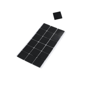18pc 1″ Black Felt Square Pads Adhesive 18pc 1" Black Felt Square Pads Adhesive