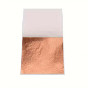 100 Sheets Rose Gold Leaf Sheets 3.3x3.5inch