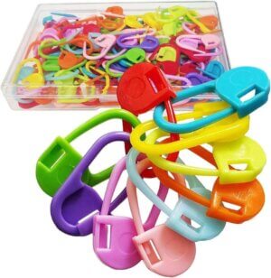 50pc Colorful Locking Stitch Markers