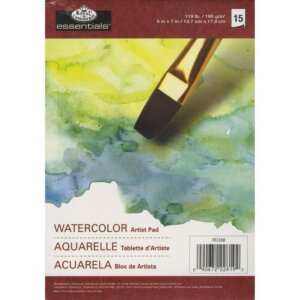essentials(TM) Watercolor Artist Paper Pad 5″X7″-15 sheets essentials(TM) Watercolor Artist Paper Pad 5"X7"-15 sheets