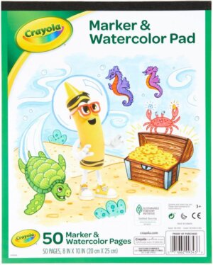 Crayola Marker & Watercolor Pad 10″X8″-40 Sheets Crayola Marker & Watercolor Pad 10"X8"-40 Sheets
