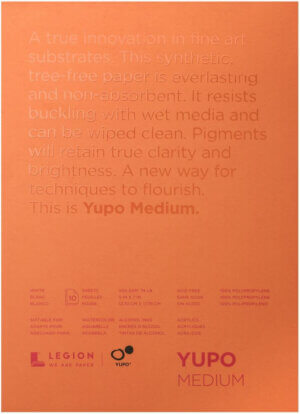 Yupo Medium Pads 5″X7″ 10 Sheets/Pkg-White 74lb Yupo Medium Pads 5"X7" 10 Sheets/Pkg-White 74lb