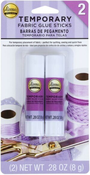 Aleene's Temporary Fabric Glue Sticks 2/Pkg-.28oz