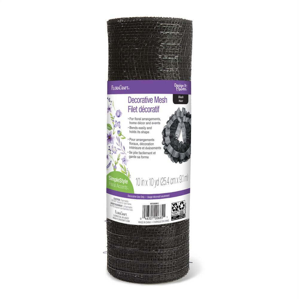 FloraCraft Decorative Mesh-10″X10yd FloraCraft Decorative Mesh-10"X10yd