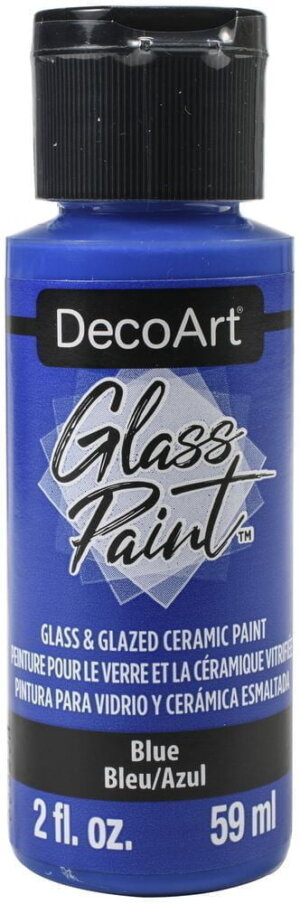 Blue - DecoArt Glass Paint 2oz