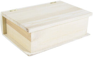 Wood Keepsake Book Box 7"X5"X2.25"-