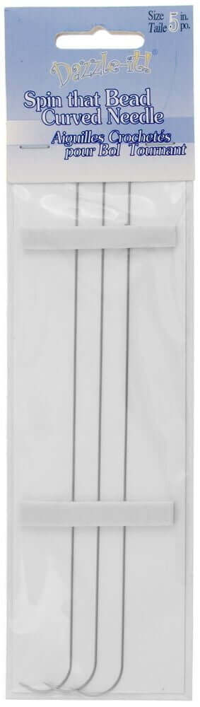 John Bead Dazzle It Curved Needle For Spinner-Silver