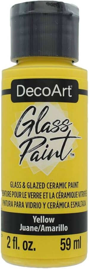 Yellow - DecoArt Glass Paint 2oz