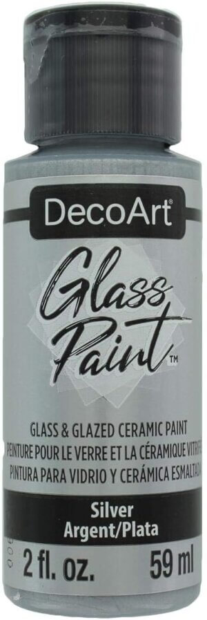 Silver - DecoArt Glass Paint 2oz