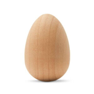 1-5/8" Wooden Easter Egg Solid Wood