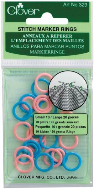 Clover Stitch Marker Rings-Small/Large 30/Pkg Clover Stitch Marker Rings-Small/Large 30/Pkg