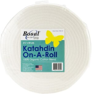 Bosal Katahdin On-A-Roll 100% Organic Cotton Batting-2.25"X50yd