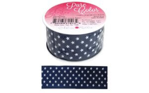 Morex Ribbon Wire Mini Stars 1.5"x 3yd Royal Blue