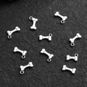 10pc dog bone charm 12x17mm