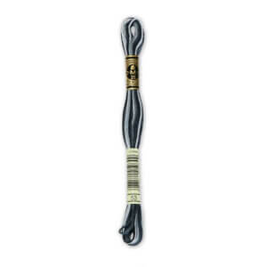 DMC 53 Varieg. Steel Gray 6-Str 8.7yd Cotton