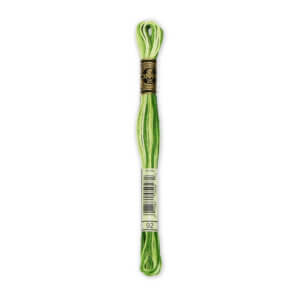 DMC 92 Varieg. Avocado 6-Str 8.7yd Cotton DMC 92 Varieg. Avocado 6-Str 8.7yd Cotton