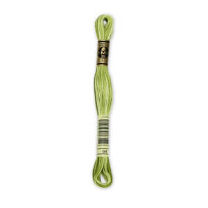 DMC 94 Varieg. Khaki Green 6-Str 8.7yd Cotton