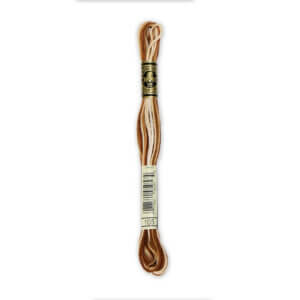 DMC 105 Varieg. Tan/Brown 6-Str 8.7yd Cotton