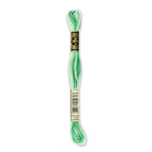 DMC 125 Varieg. Seafoam Green 6-Str 8.7yd Cotton DMC 125 Varieg. Seafoam Green 6-Str 8.7yd Cotton