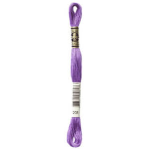 DMC 208 Very Dark Lavender 6-Str 8.7yd Cotton