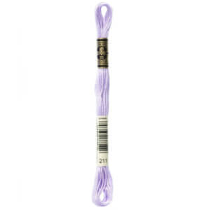 DMC 211 Light Lavender 6-Str 8.7yd Cotton