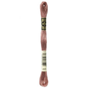 DMC 223 Light Shell Pink 6-Str 8.7yd Cotton