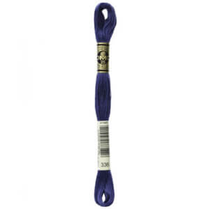 DMC 336 Navy Blue 6-Str 8.7yd Cotton