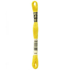 DMC 444 Dark Lemon 6-Str 8.7yd Cotton