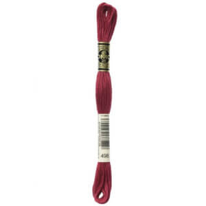 DMC 498 Dark Red 6-Str 8.7yd Cotton
