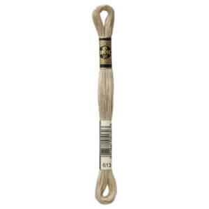 DMC 613 Very Light Drab Brown 6-Str 8.7yd Cotton