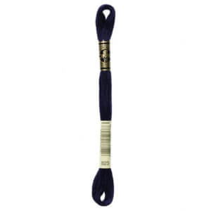 DMC 823 Dark Navy Blue 6-Str 8.7yd Cotton