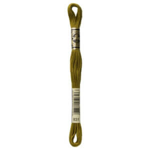 DMC 831 Medium Golden Olive 6-Str 8.7yd Cotton
