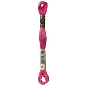 DMC 961 Dark Dusty Rose 6-Str 8.7yd Cotton
