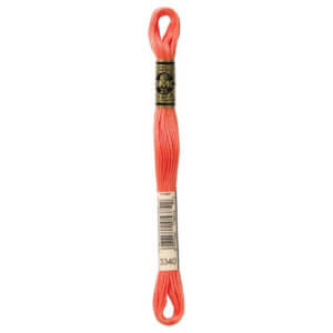 DMC 3340 Medium Apricot 6-Str 8.7yd Cotton